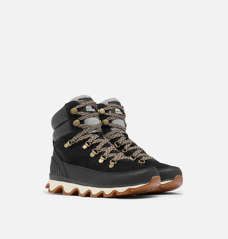 Womens Lace-Up Boots Black - Sorel Kinetic™ Conquest Low - 802-XPJIOF